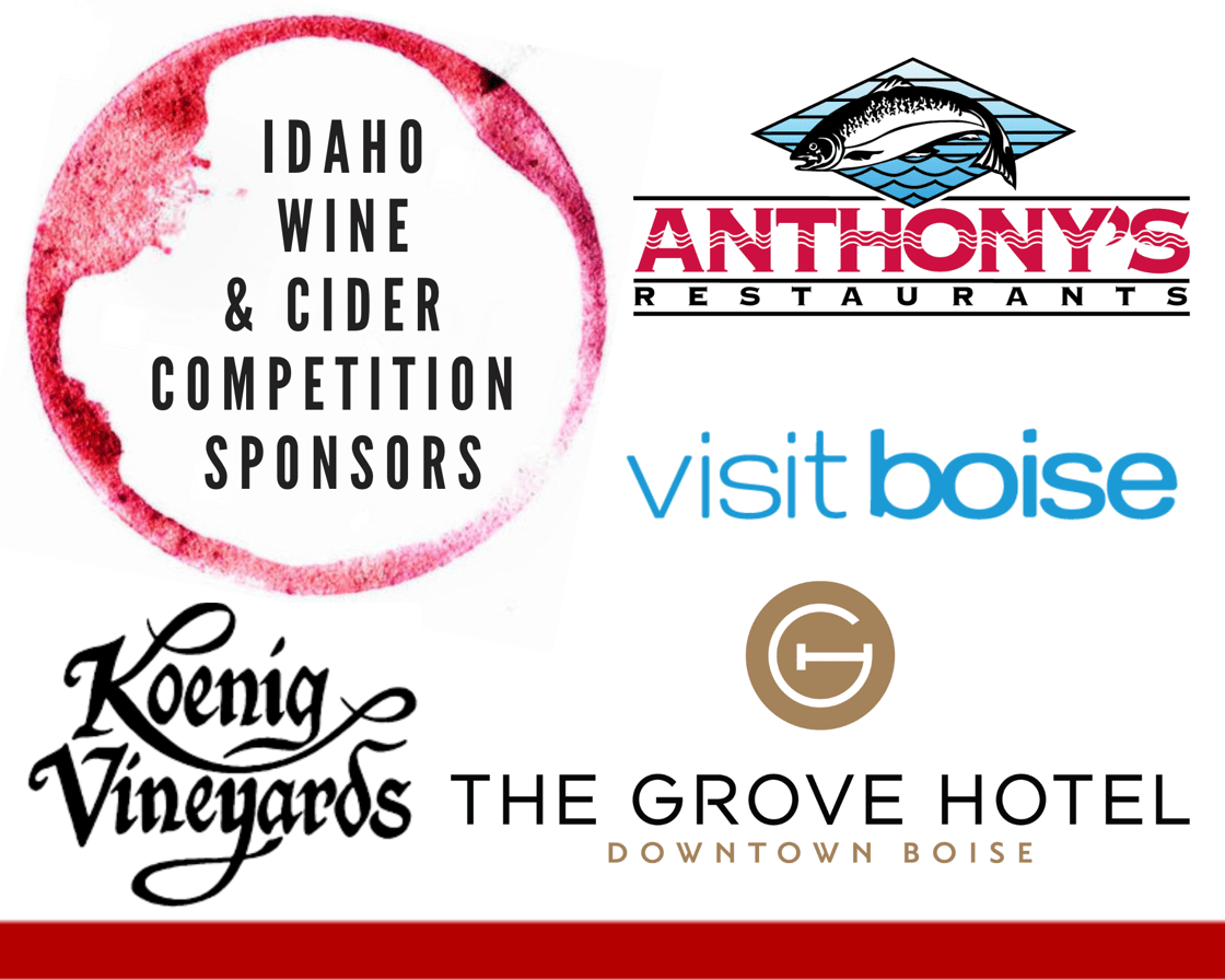 Idaho Wine & cider competition sponsors